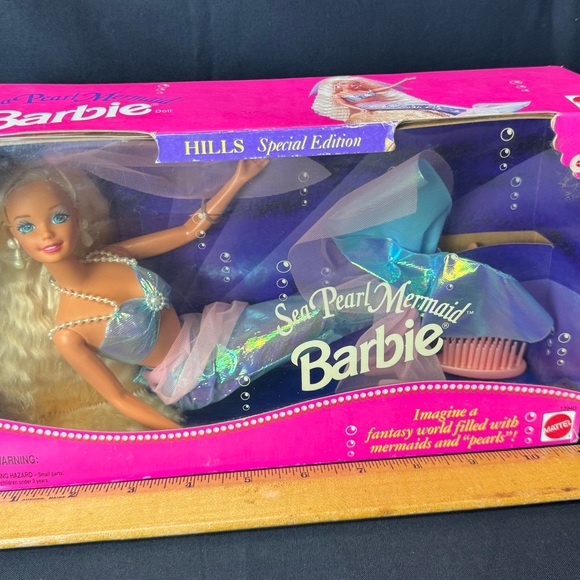 Sea Pearl Mermaid Barbie Doll 13940 Hills Special Edition ORIGINAL BOX 1995 RARE - Picture 7 of 7